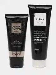 Комплект estel alpha homme для бритья ( крем для бритья 100мл+ крем перед бритьем 250мл)