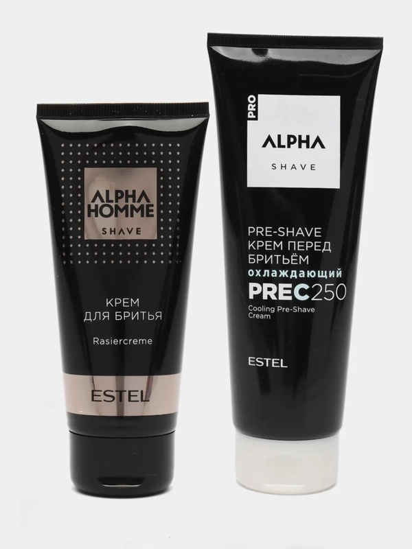 Комплект estel alpha homme для бритья ( крем для бритья 100мл+ крем перед бритьем 250мл)