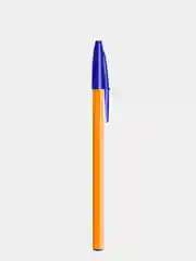 Ручка шариковая, синяя, тонкое письмо, BIC Orange Fine, уп. 8 шт