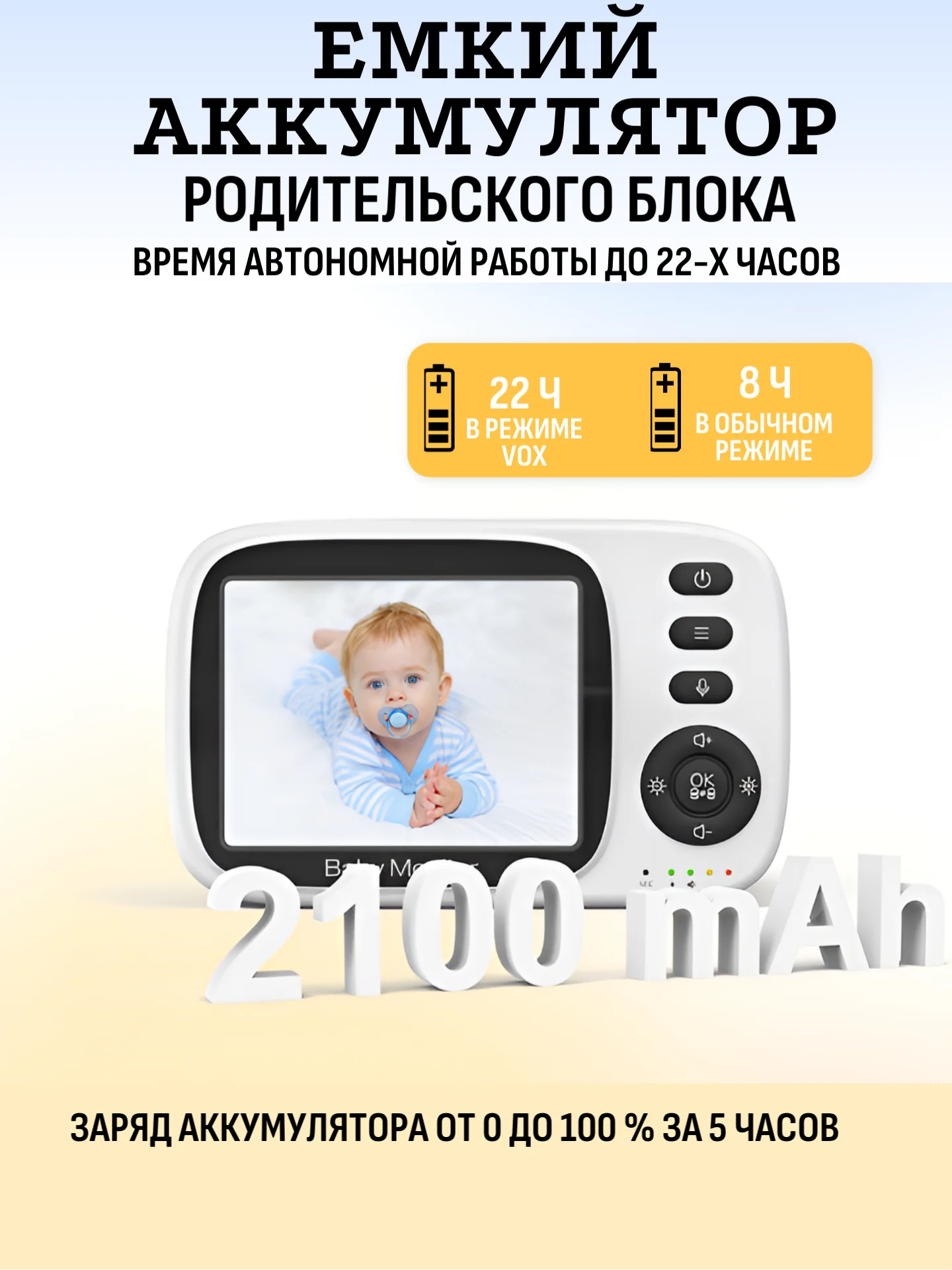 Видеоняня цифровая беспроводная с монитором VB603