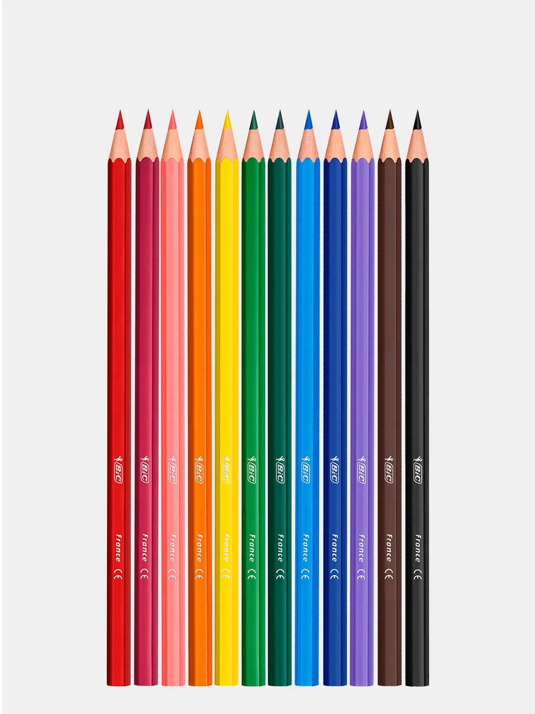 Разноцветные карандаши BIC Kids Tropicolors, уп. 12 шт