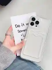 Чехол на iPhone(айфон) 11 12  13 14 Pro Max Plus XR прозрачный с карамном для карт