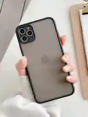 Черный чехол на iPhone (айфон) 11/12/X/XS/XR/XS MAX/Mini/13/15 Pro Max/про макс, пластиковый