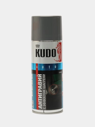 Антигравий с эффектом шагрени KUDO, черный и серый, 520 мл