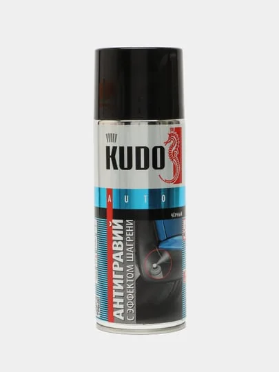 Черный антигравий с эффектом шагрени KUDO, черный и серый, 520 мл