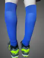 Лазурный гетры футбольные обрезки без носка
