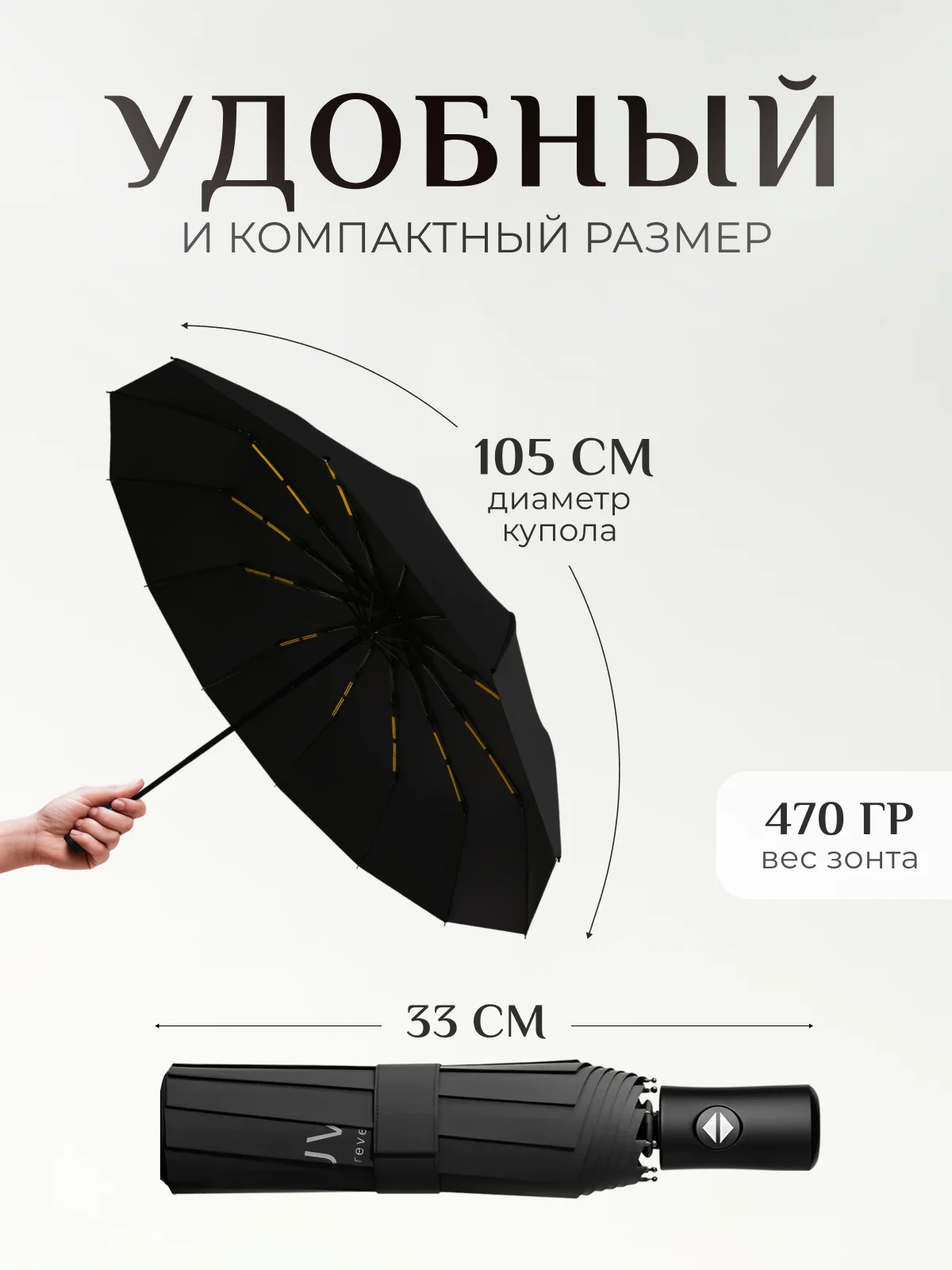 Зонт женский автомат, мужской, складной, антиветер