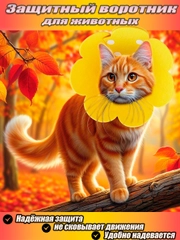 Воротник ветеринарный для кошек, мягкий, из фетра, 3 размера