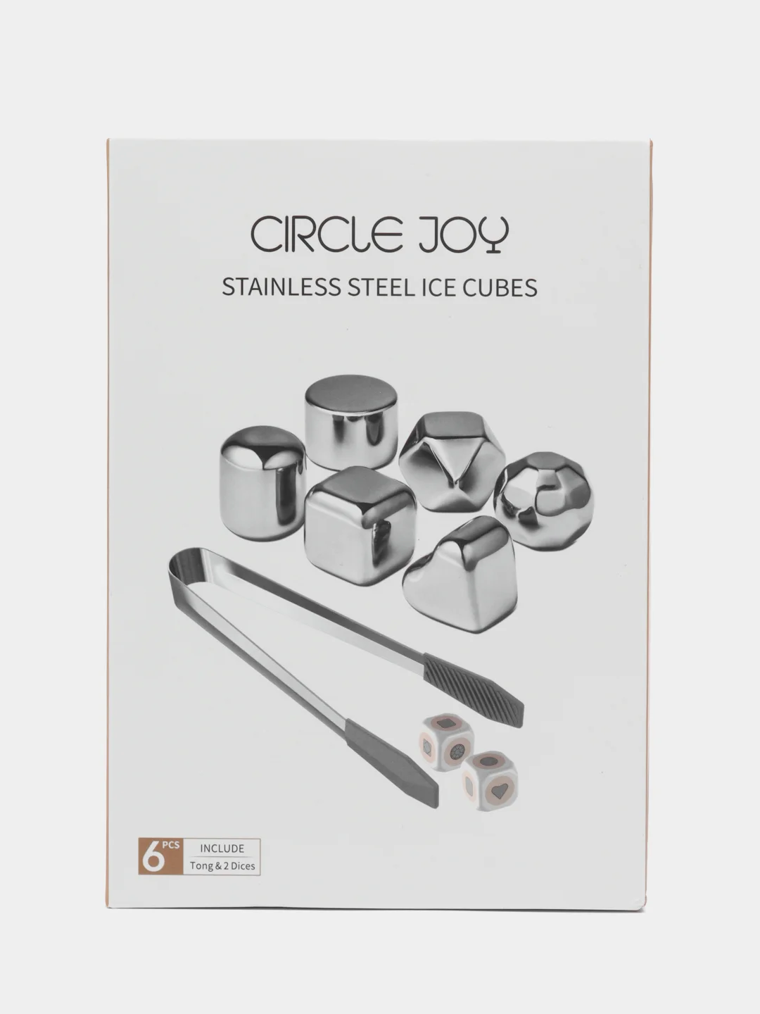 Серебряный охлаждающие камни для напитков Xiaomi Circle Joy Frozen Ice Cubes CJ-BK02 6 шт