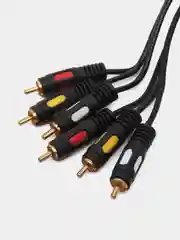 Видео кабель 3rca на 3rca (Тюльпаны-колокольчики) 1.5м - 3м