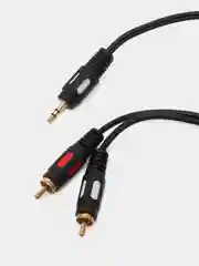 Кабель мини джек 3.5 мм на 2 RCA тюльпаны, 1.5м 3м 5м 10м
