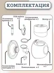 Молокоотсос электрический беспроводной двухфазный двойной, ЖК дисплей, свободные руки