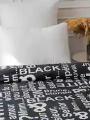 Плед 150х200, 200х220 Павлина Black&White, черно-белый