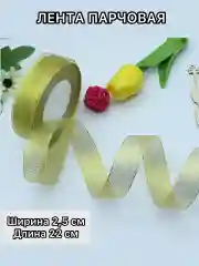 Золотистый хаки лента парчовая (10мм,15мм,20мм,25мм,40мм) длина 22 м,  блестящая для рукоделия и подарков