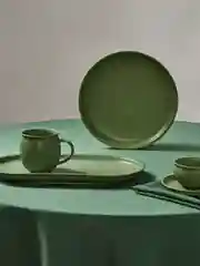 Кружка, 400 мл, 12,5х9,5х9,5 см, керамика, оливковый