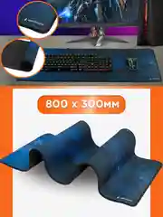 Коврик для мыши Gembird 800х300х3мм, "космос", ткань+резина, оверлок, коробка