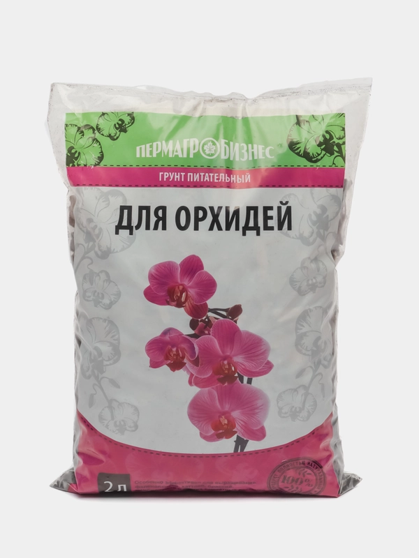 Грунт для орхидей (кора сосны, керамзит, уголь древесный, торф), 2л / Пермагробизнес