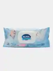 Детские влажные салфетки AURA 120шт