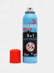 Picnic Extreme 5 в 1 от комаров, мошек, клещей, слепней, блох 150 мл