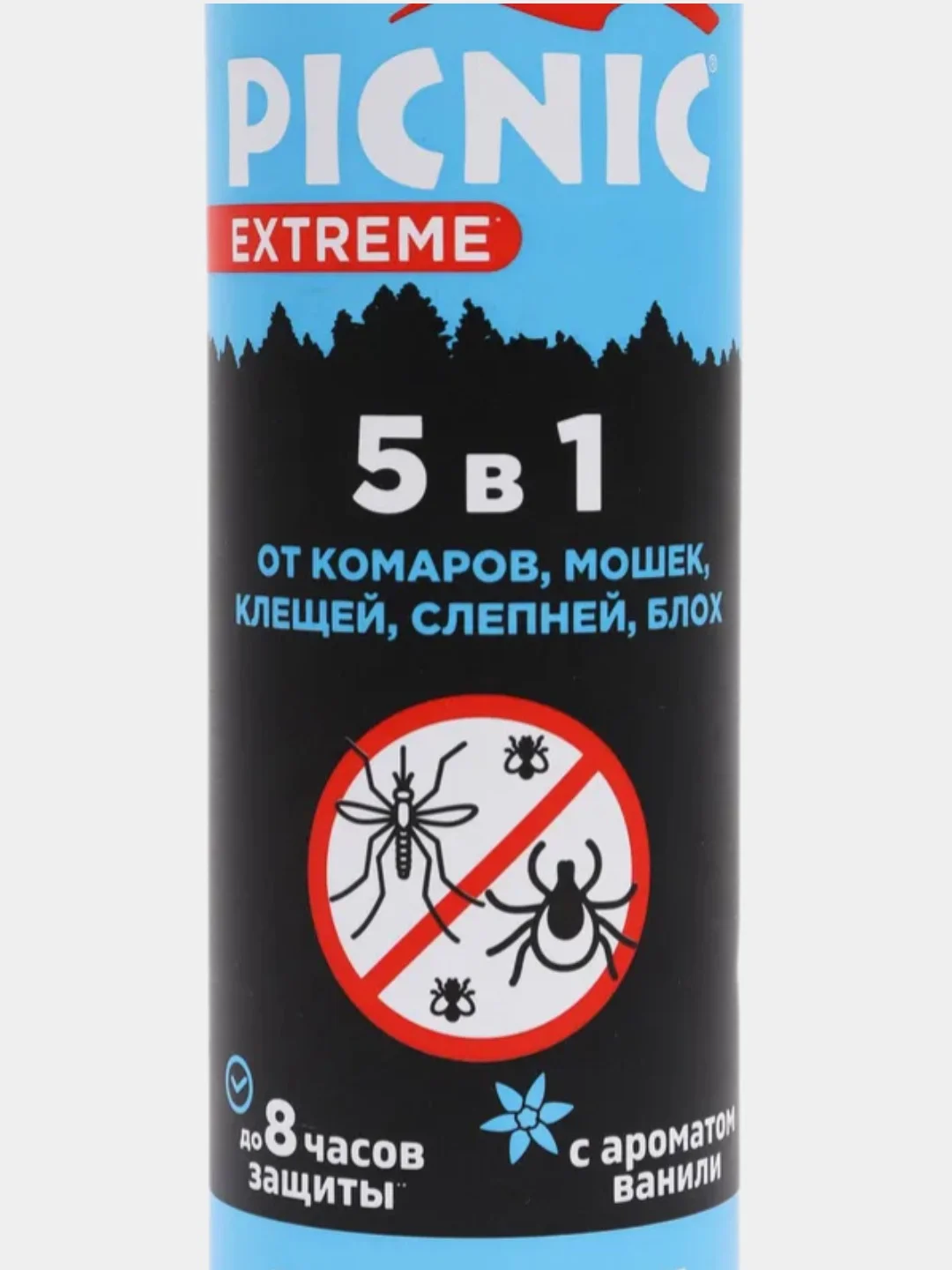 Picnic Extreme 5 в 1 от комаров, мошек, клещей, слепней, блох 150 мл