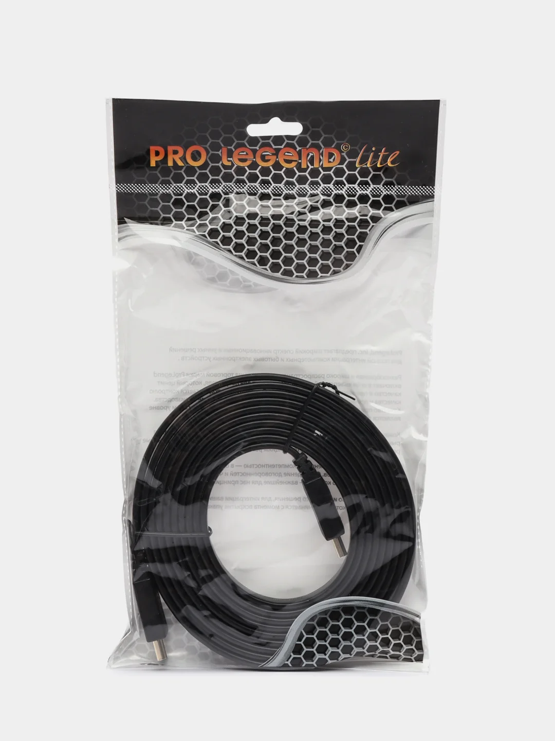 Кабель HDMI (M) - HDMI (M), 3 m, Pro Legend, ver 2.0, плоский