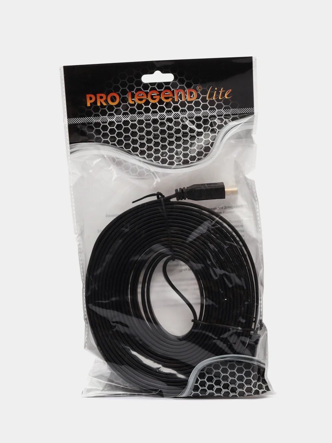 Кабель HDMI (M) - HDMI (M), 5 m, Pro Legend, ver 2.0, плоский