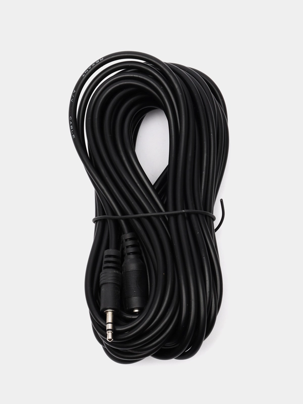 Кабель Jack 3.5 mm вилка <--> Jack 3.5 розетка, удлинитель, стерео-аудио, 10 м.