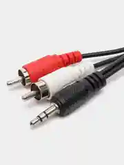 Кабель Jack 3.5 mm вилка <--> 2xRCA вилка, стерео-аудио, 1.5 м.
