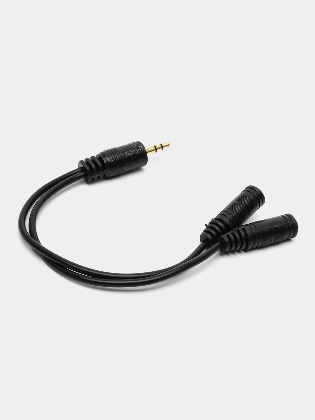 Разветвитель Jack 3,5 (3 pin) вилка - 2  Jack 3,5 (3 pin) розетка, длина 0,15 м.