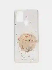 Бежевый чехол с принтом для Samsung A21s / Honor 9c