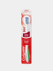 Зубная щетка Colgate "360 Optic White", средней жесткости