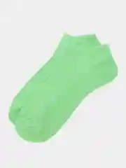 Зеленый носки женские блестящие короткие 36-41