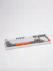 Белый клавиатура механическая, игровая, с RGB подсветкой 9 режимов, WOLF K3, белая и черная