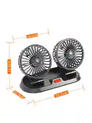 Желтый вентилятор автомобильный 12V, 24V, USB настольный в офис от USB 5V