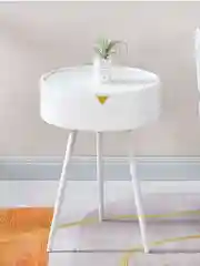 Белый столик журнальный, стол прикроватный, столик кофейный