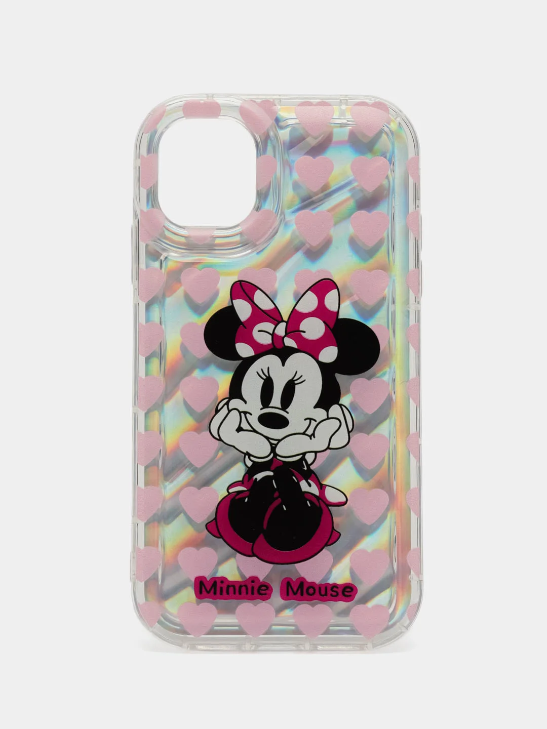 Розовый чехол с Микки Маусом для iPhone 11/13/14
