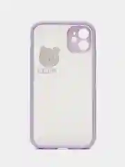 Фиолетовый чехол для iPhone (Айфон) 11  пластиковый