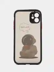 Разноцветный чехол для iPhone (Айфон) 11  пластиковый