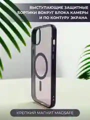 Синий чехол с MagSafe для iPhone 11, 12, 13, 14, 15,XR,7,8,Plus,Pro,Max,mini, прозрачный силикон