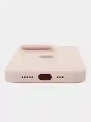 Розовый силиконовый чехол MagSafe для iPhone 13 14 15 Pro Max