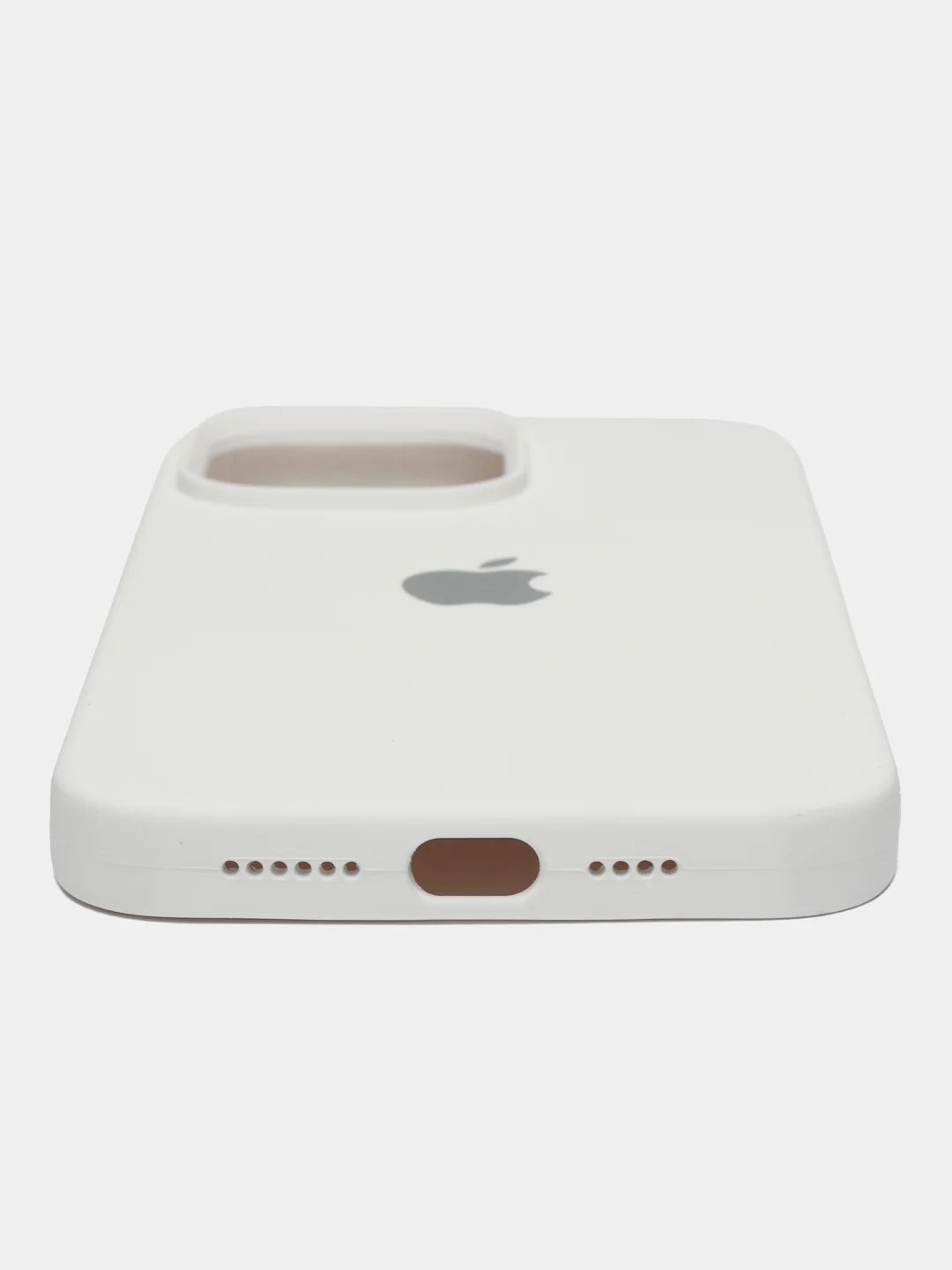 Белый силиконовый чехол MagSafe для iPhone 13 14 15 Pro Max