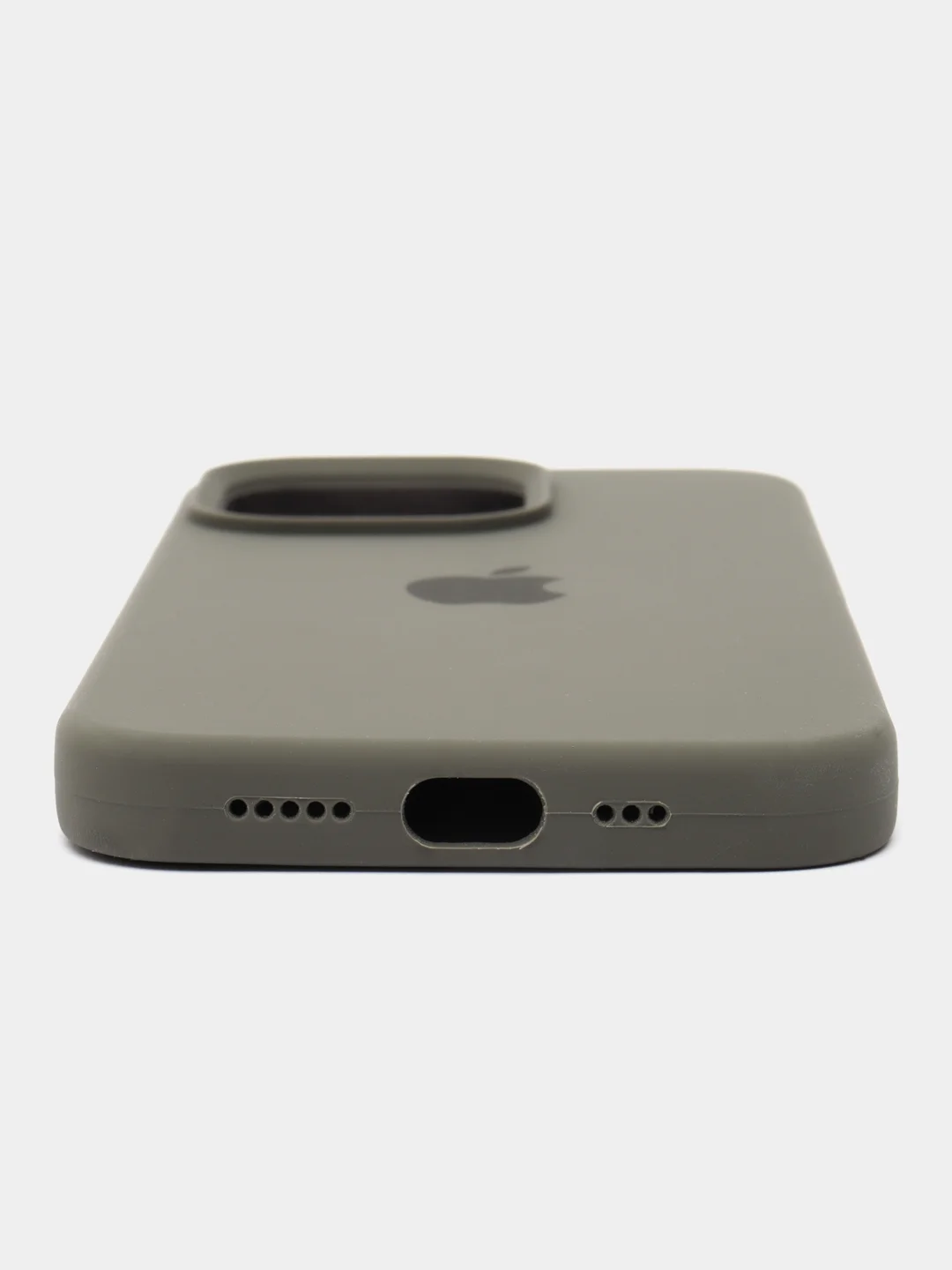 Серый силиконовый чехол MagSafe для iPhone 13 14 15 Pro Max