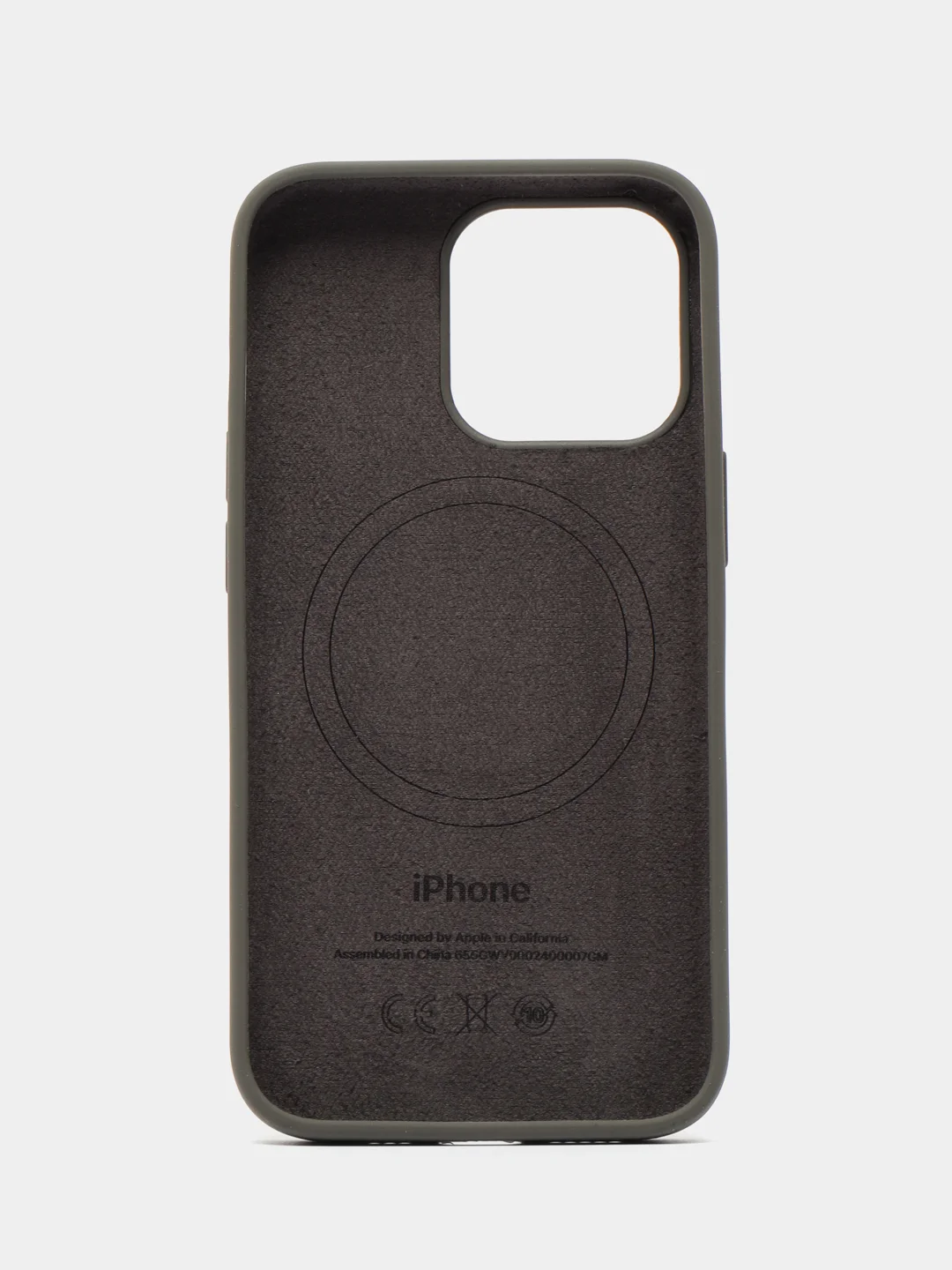 Серый силиконовый чехол MagSafe для iPhone 13 14 15 Pro Max