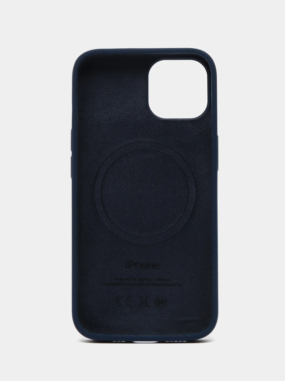 Темно-синий силиконовый чехол MagSafe для iPhone 13 14 15 Pro Max