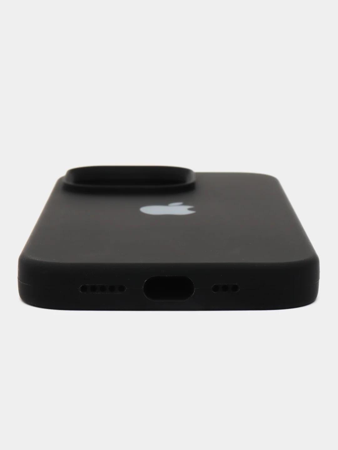 Черный силиконовый чехол MagSafe для iPhone 13 14 15 Pro Max