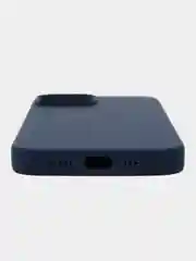 Темно-синий силиконовый чехол MagSafe для iPhone 13 14 15 Pro Max