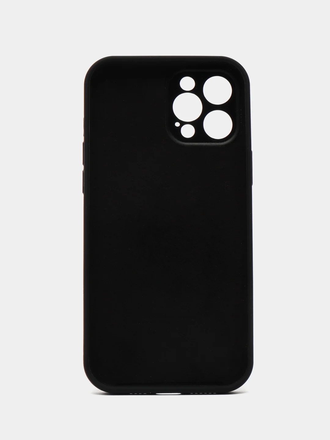 Черный силиконовый чехол для iPhone X 11 12 13 14 15 Pro Max
