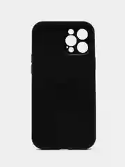 Черный силиконовый чехол для iPhone X 11 12 13 14 15 Pro Max