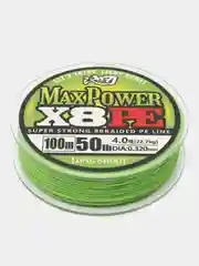 Лайм рыболовная леска, шнур плетёный MAX POWER, 8 жил, 100 м, 9 диаметров, 3 цвета