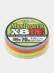 Разноцветный рыболовная леска, шнур плетёный MAX POWER, 8 жил, 100 м, 9 диаметров, 3 цвета